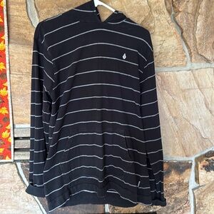 Volcom long sleeve shirt with hood. Size large